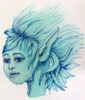 Blue green elf